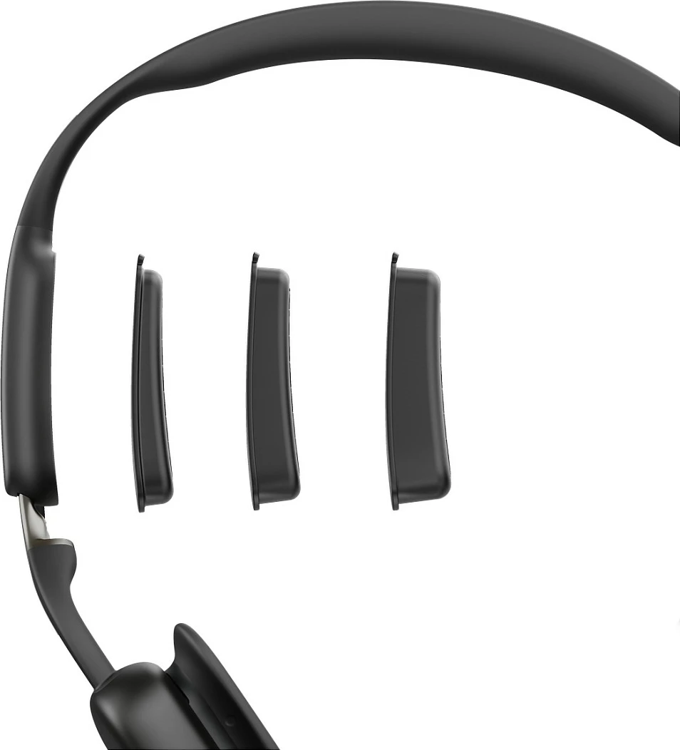 Kufje Shokz OpenMeet UC, Bluetooth pa tela, bone conduction, me adaptor USB-A, të zeza
