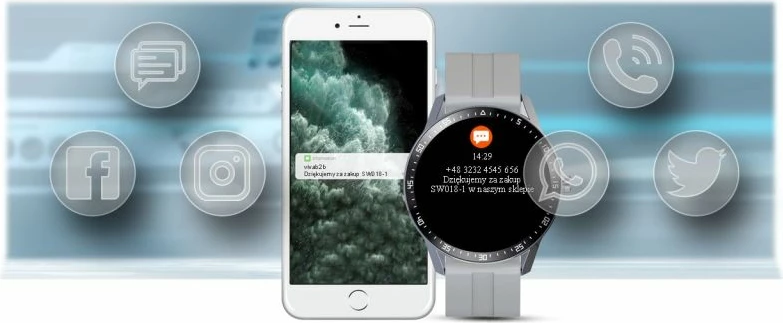 Smartwatch unisex G.ROSSI, argjend