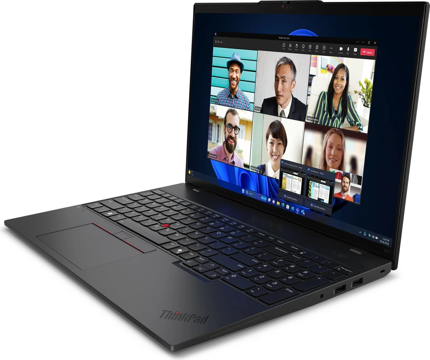 Kompjuter Lenovo ThinkPad L16 Gen 1, Intel Core Ultra 7, 16GB RAM, 512GB SSD, 16 inç, Black