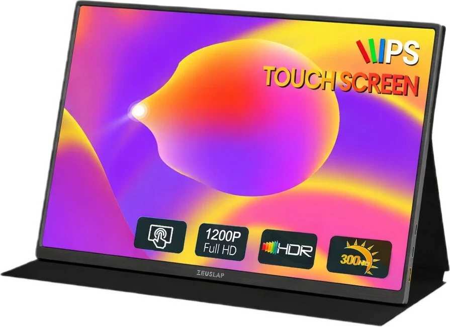 Monitor Zeuslap Z14Lite Pro 14" Full HD IPS, Touch, i zi