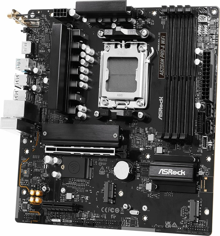 Pllakë amë ASRock A620AM Pro-A WiFi Micro-ATX DDR5