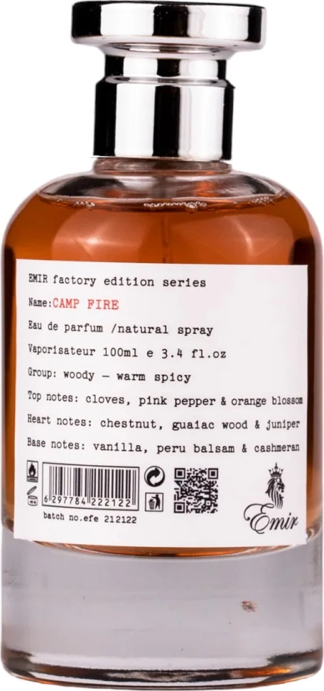 Eau de Parfum për meshkuj Emir Camp Fire Factory Edition, 100ml