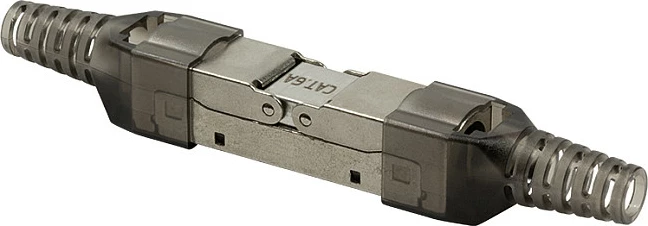 Konektor RJ45 LogiLink, STP Cat.6A 10GbE, metalik
