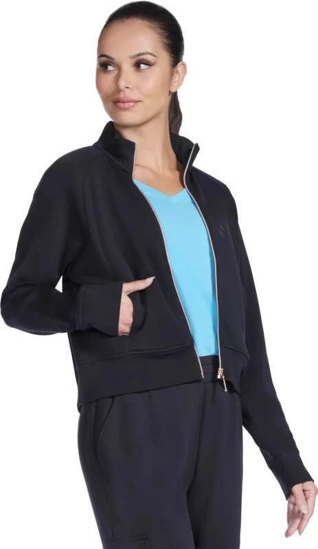 Jakne Skechers për femra, e zezë