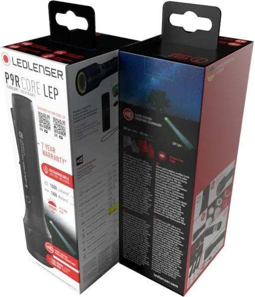 Dritë dore Ledlenser P9R Core LEP, e zezë