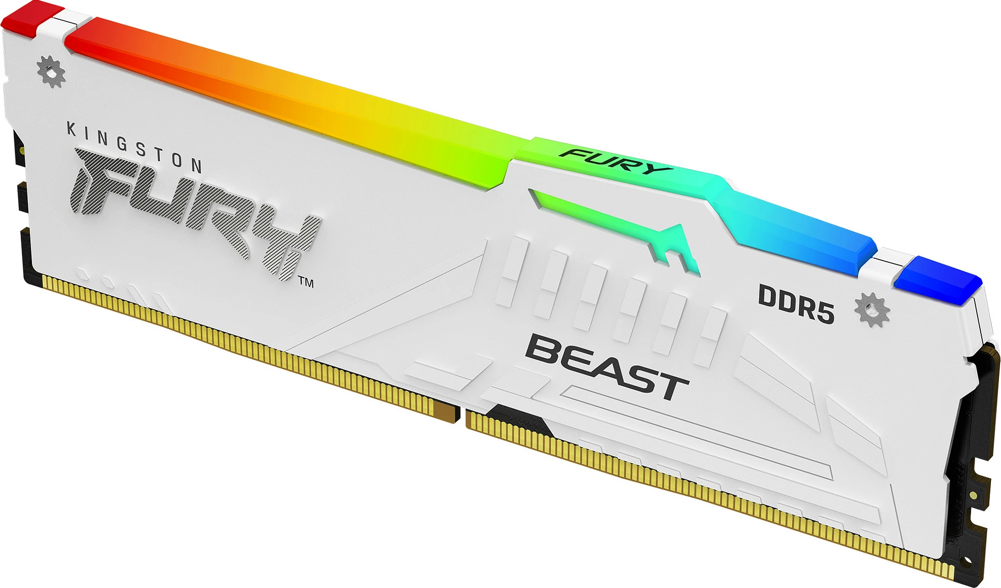 RAM Memorje Kingston FURY Beast 32GB 6000MT/s DDR5 RGB Bardhë