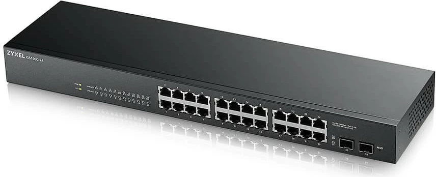 Switch Zyxel GS-1900-24 v2, Managed, L2, Gigabit Ethernet, Full duplex, Rack mounting, 1U