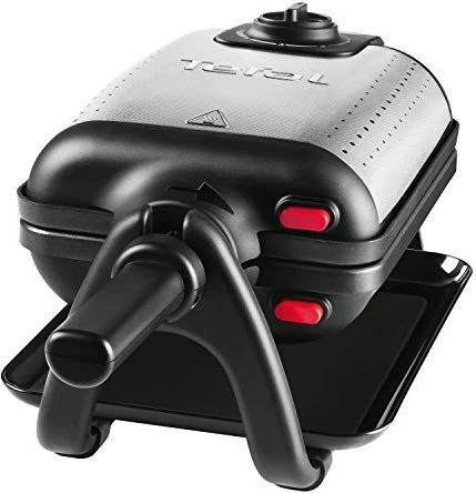 Aparat për vafla belge Tefal WM756D 1200W, rrotullues, 2 vafla, argjend