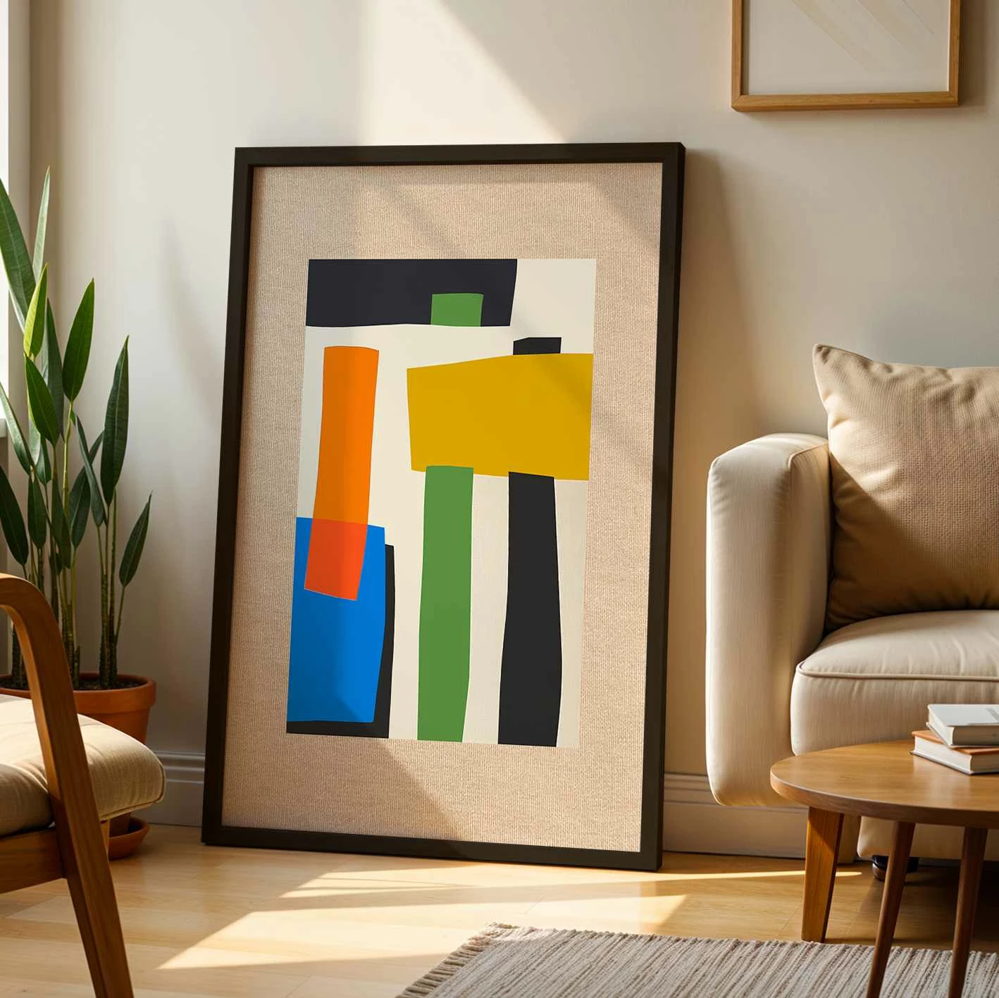 Pikturë dekorative në kanavacë me kornizë, shumëngjyrëshe, Wallity, SC11366_5070, 54x74cm