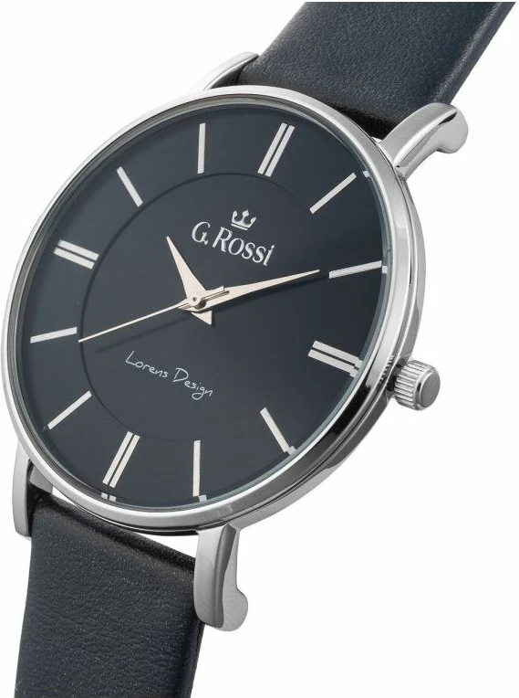 Orë dore për meshkuj G.ROSSI, argjendtë e kaltër