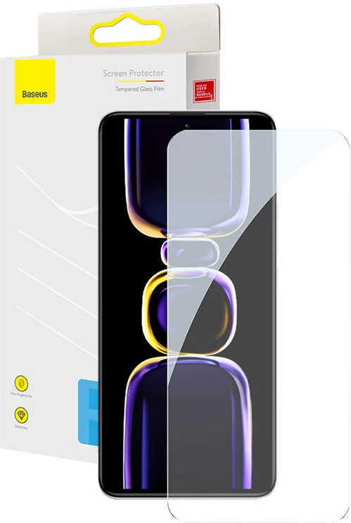 Mbështjellës xhami i temperuar Baseus për Redmi K60/K60 Pro, transparent