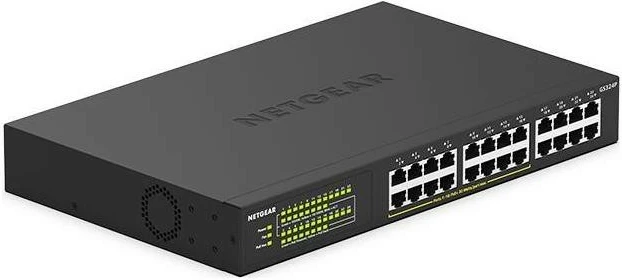 Switch Netgear GS324P-100EUS, 24 porte LAN, 16 PoE