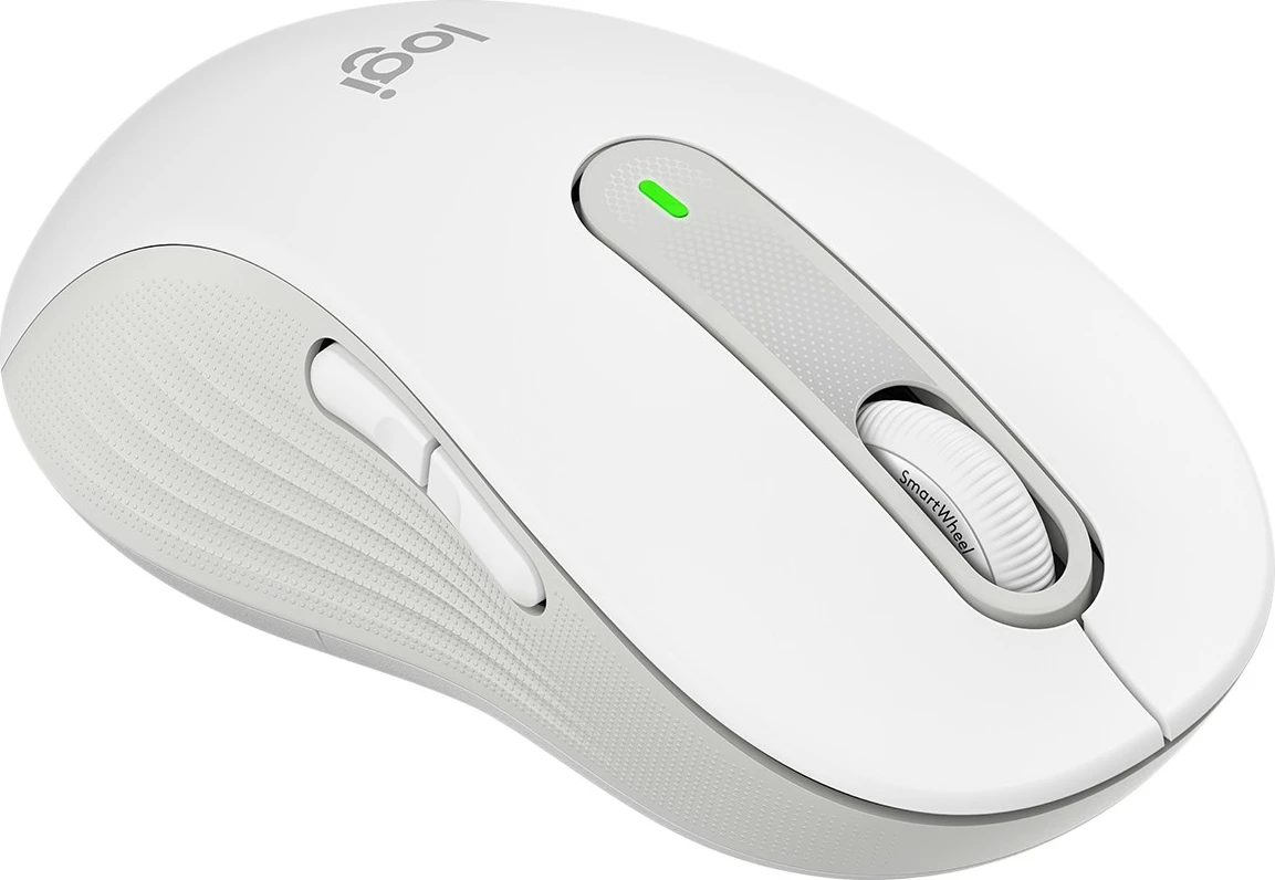 Maus Logitech Signature M650 L wireless, i bardhë, për dorë të majtë, 4000 DPI