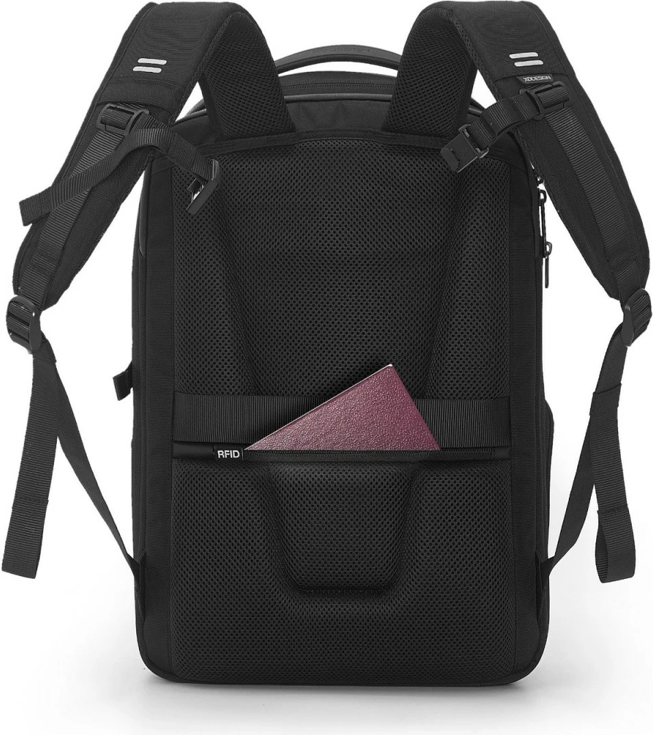 Çantë shpine XD DESIGN Bizz Backpack P705.931, 18-25L, për laptop 16", e zezë