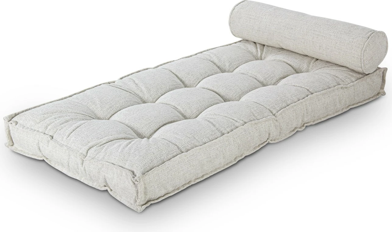 Jastëk për divan Atelier del Sofa, buklet, i bardhë