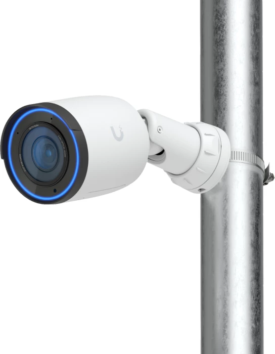 Kamerë survejimi IP Ubiquiti UniFi Protect UVC-G6-Pro-Bullet, 8MP 4K, lens varifokal me zoom optik, PoE+, IR deri 60m, e bardhë