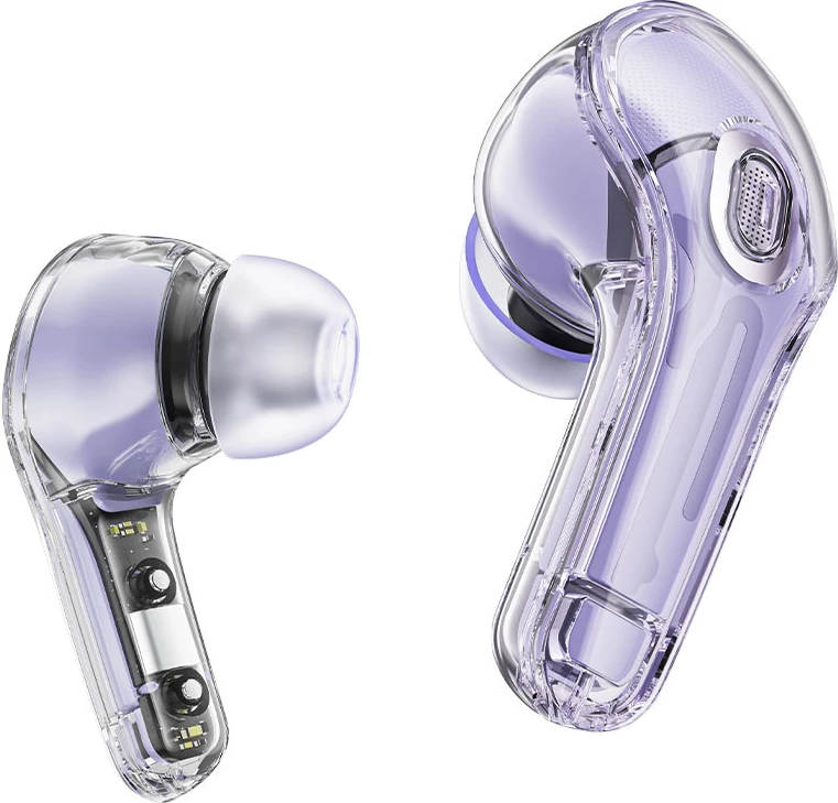 Kufje Acefast T8 TWS wireless, Bluetooth 5.3, me kuti karikimi, Violet