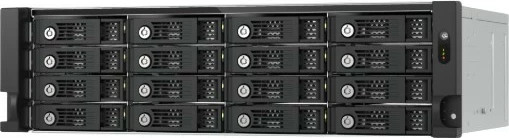 Kabinet ruajtjeje JBOD rack 3U 16-bay, QNAP TL-R1600PES-RP, PCIe Gen3 x8 SATA 6 Gb/s, 16 x 3.5"/2.5", 2x550W