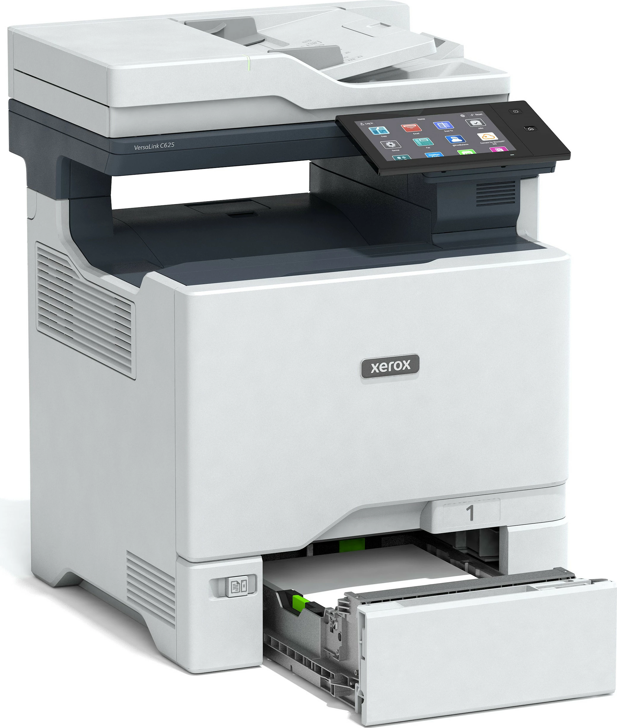 Printer multifunksional Xerox VersaLink C625DN, kolor, USB/LAN, skanim & printim duplex, gri/kaltër
