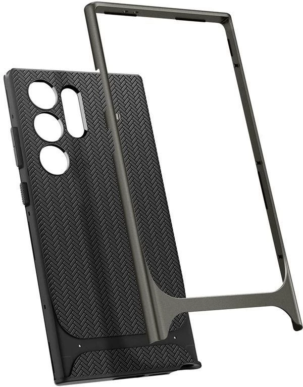Mbështjellës Spigen Neo Hybrid për Samsung Galaxy S24 Ultra, Gri metalik