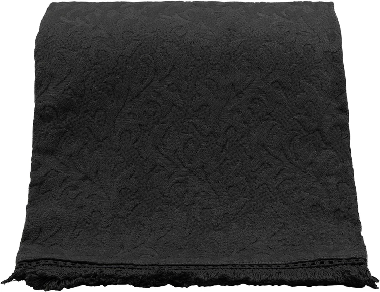 Batanije dekorative Damasko, pambuk, ngjyrë gri e errët, 130x170cm