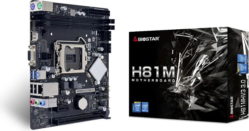 Pllakë amë Biostar H81MHV3 3.0, Intel, LGA 1150, micro ATX