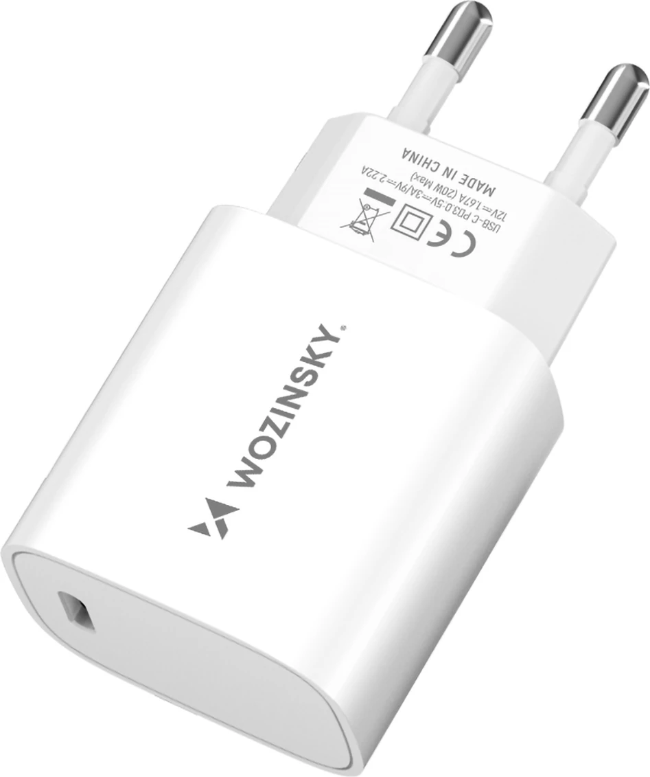 Karikues muri Wozinsky WGWCCW, 20W, USB-C, i bardhë