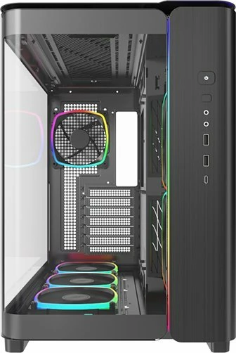 Kasë Montech King 95 Pro ARGB KING95PROB, midi tower ATX, e zezë