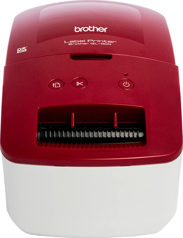 Printer etiketash Brother QL-600R, USB, termik direkt, 300x600 DPI, kuqe/bardhë