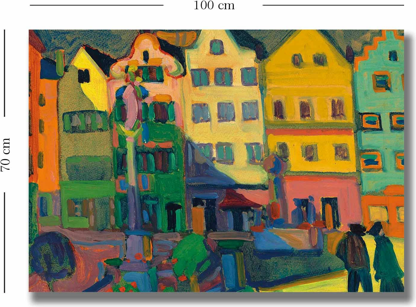 Pikturë dekorative në kanavacë Wallity, shumëngjyrëshe, 70100KANDINSKY022