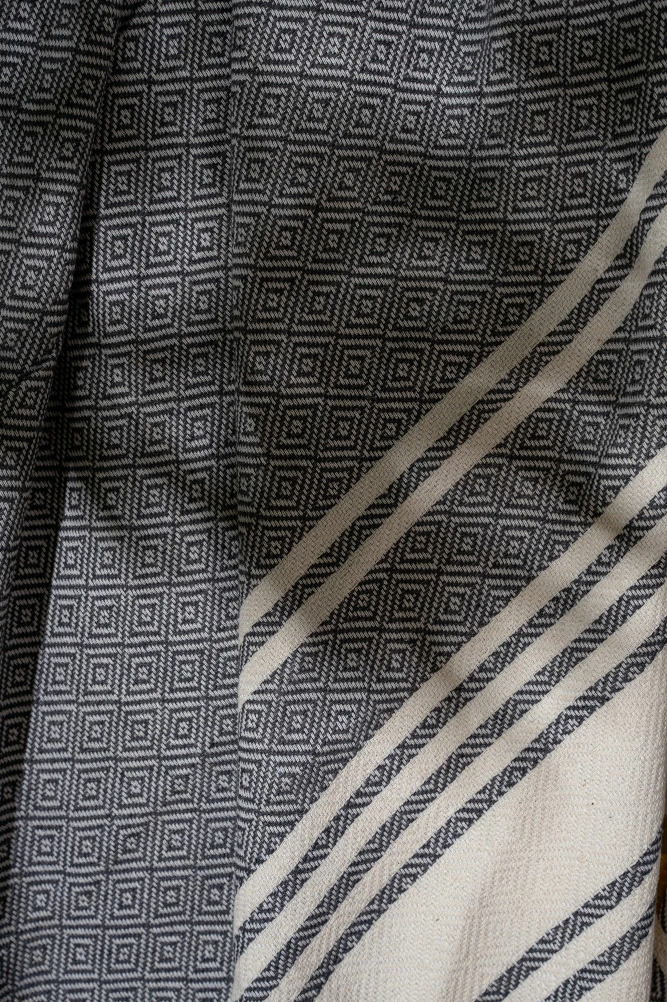 Peshqir plazhi Fouta, ngjyrë antracit, New Diamond, Mijölnir