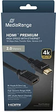 Zgjatues kabllo HDMI MediaRange MRCS256, 2m, HDMI 2.0, 4K@60Hz, HDR/ARC, i zi