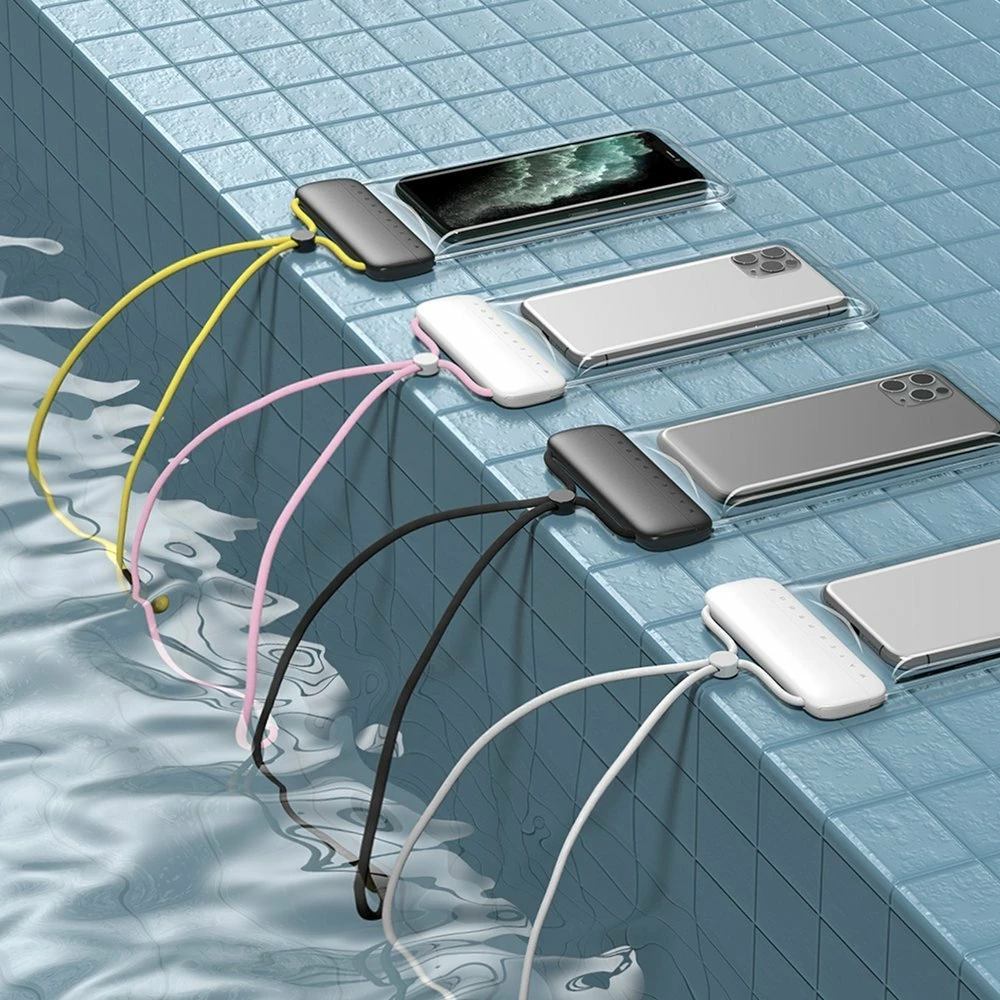 Mbështjellës universal Baseus Let's go Slip Cover Waterproof Bag për celular deri 7.2 inç, IPX8, Bardhë