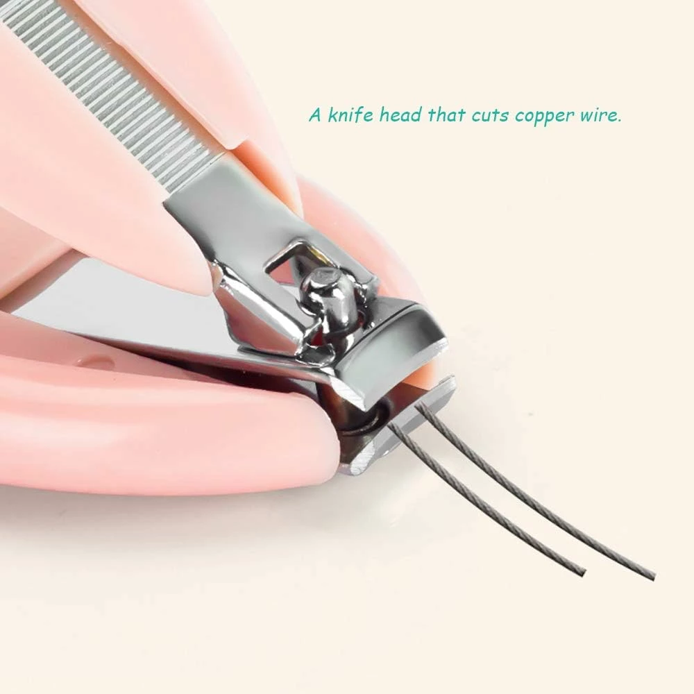 Set prerëse thonjsh për bebe, rozë