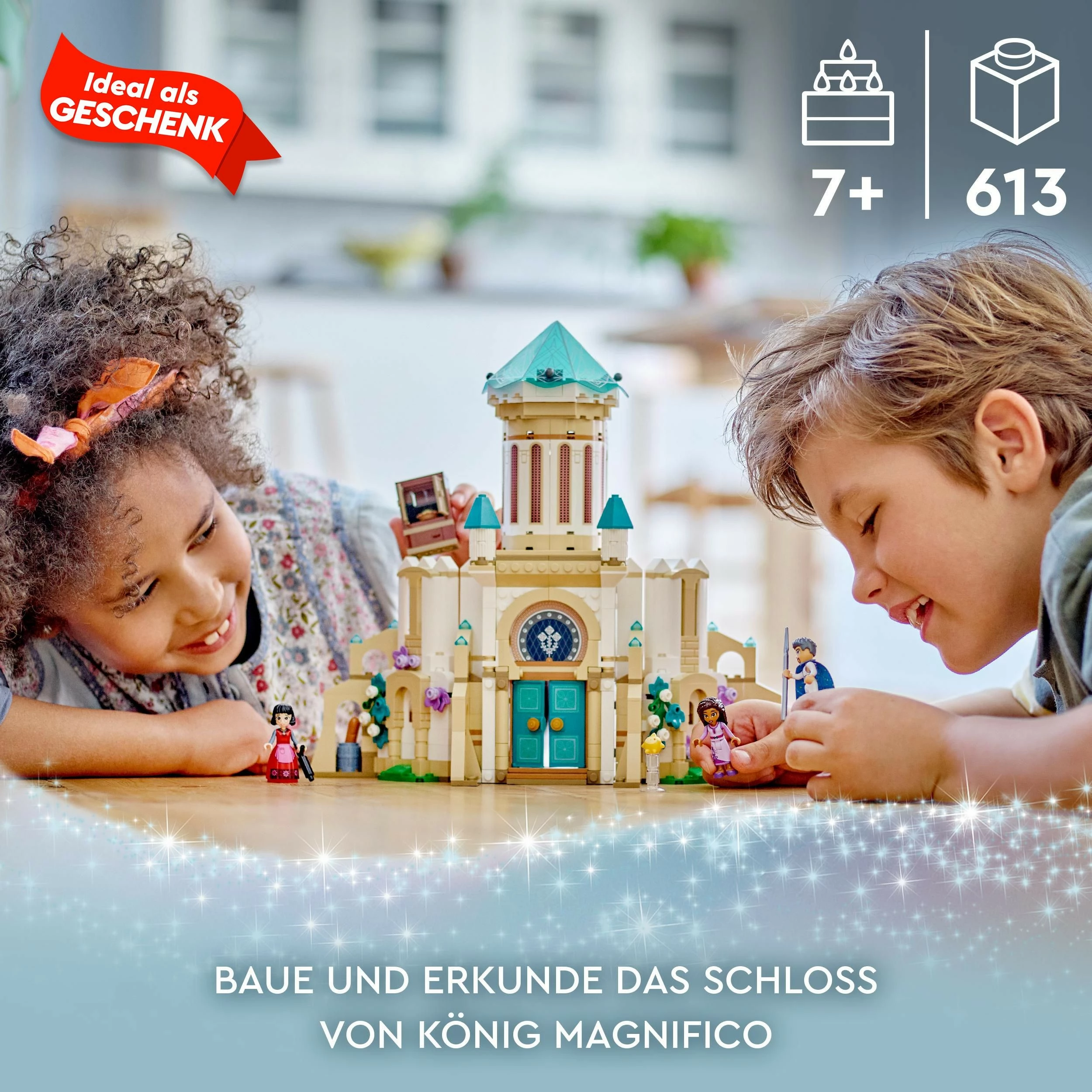 Set ndërtimi LEGO Disney King Magnifico's Castle 43224, 613 pjesë, shumëngjyrësh