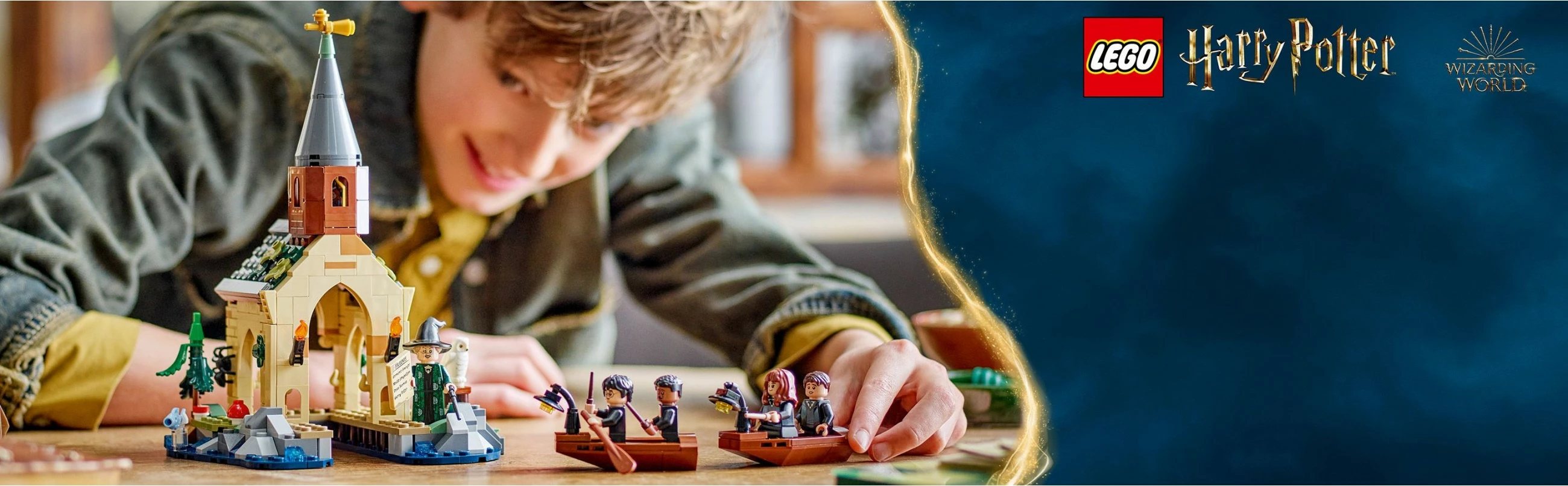 Set ndërtimi LEGO Harry Potter Hogwarts Castle Boathouse 350 pjesë, multingjyrësh