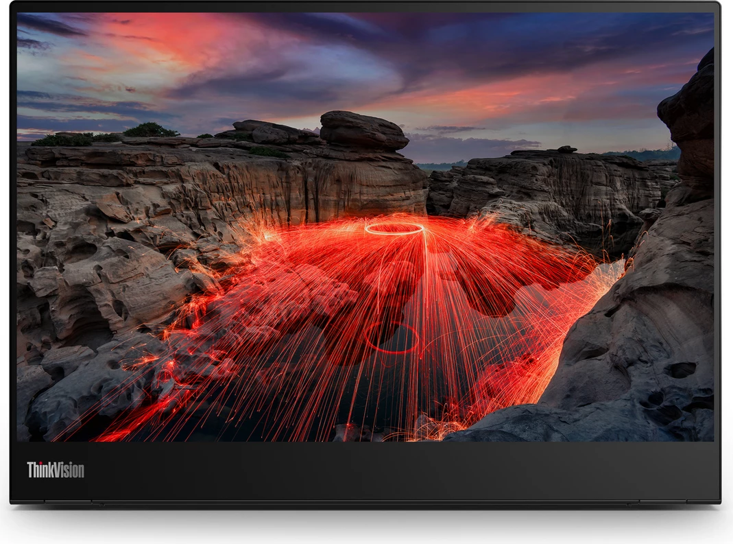 Monitor, Lenovo, ThinkVision M14t Gen 2 63FDUAT6WL, 14", zi