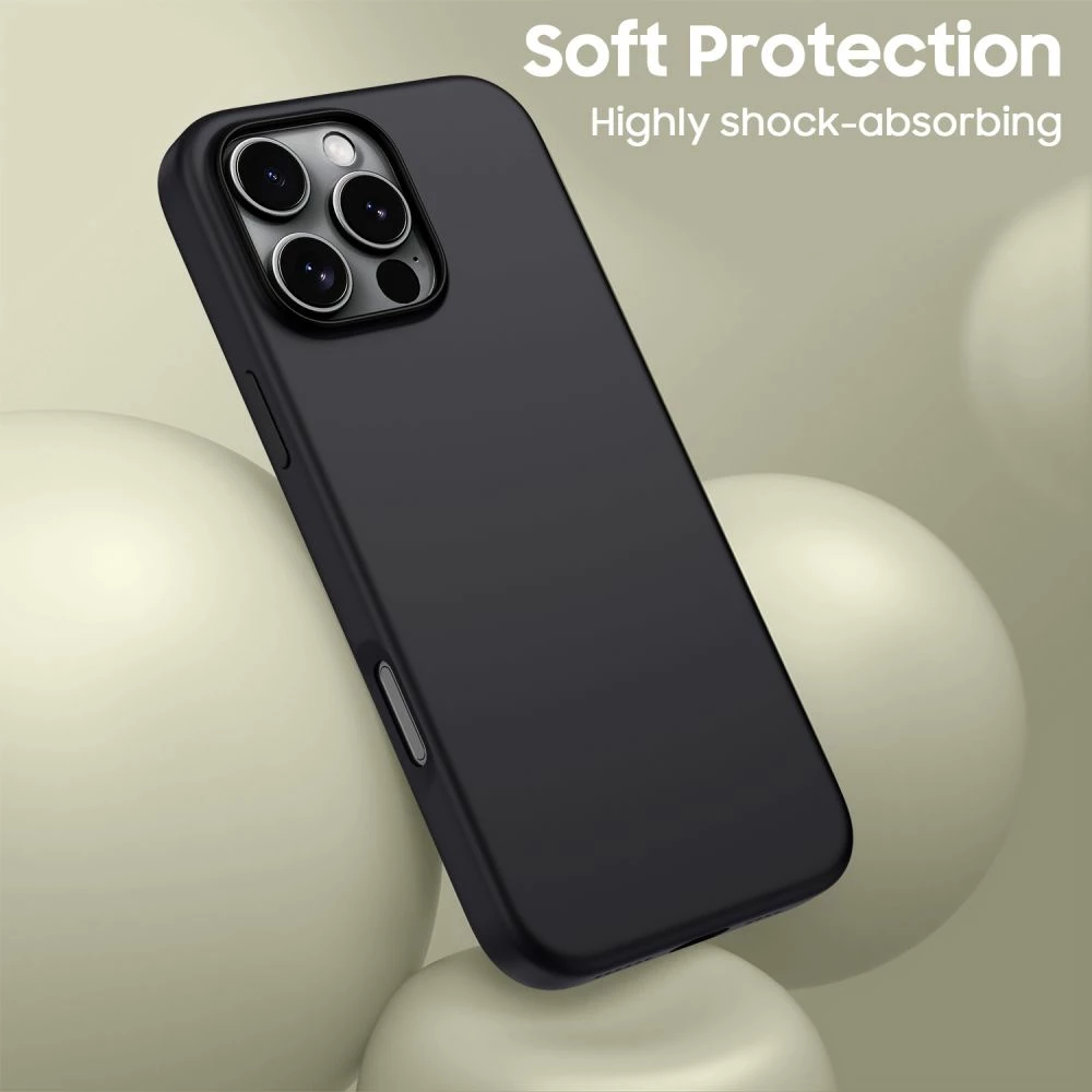 Mbështjellës Tech-Protect Silicone MagSafe për iPhone 16 Pro, i zi