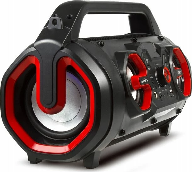 Altoparlant portativ Audiocore AC875 20W Bluetooth 5.0 me radio FM, RGB, bateri 2000mAh, USB/USB-C, i zi, set me telekomandë