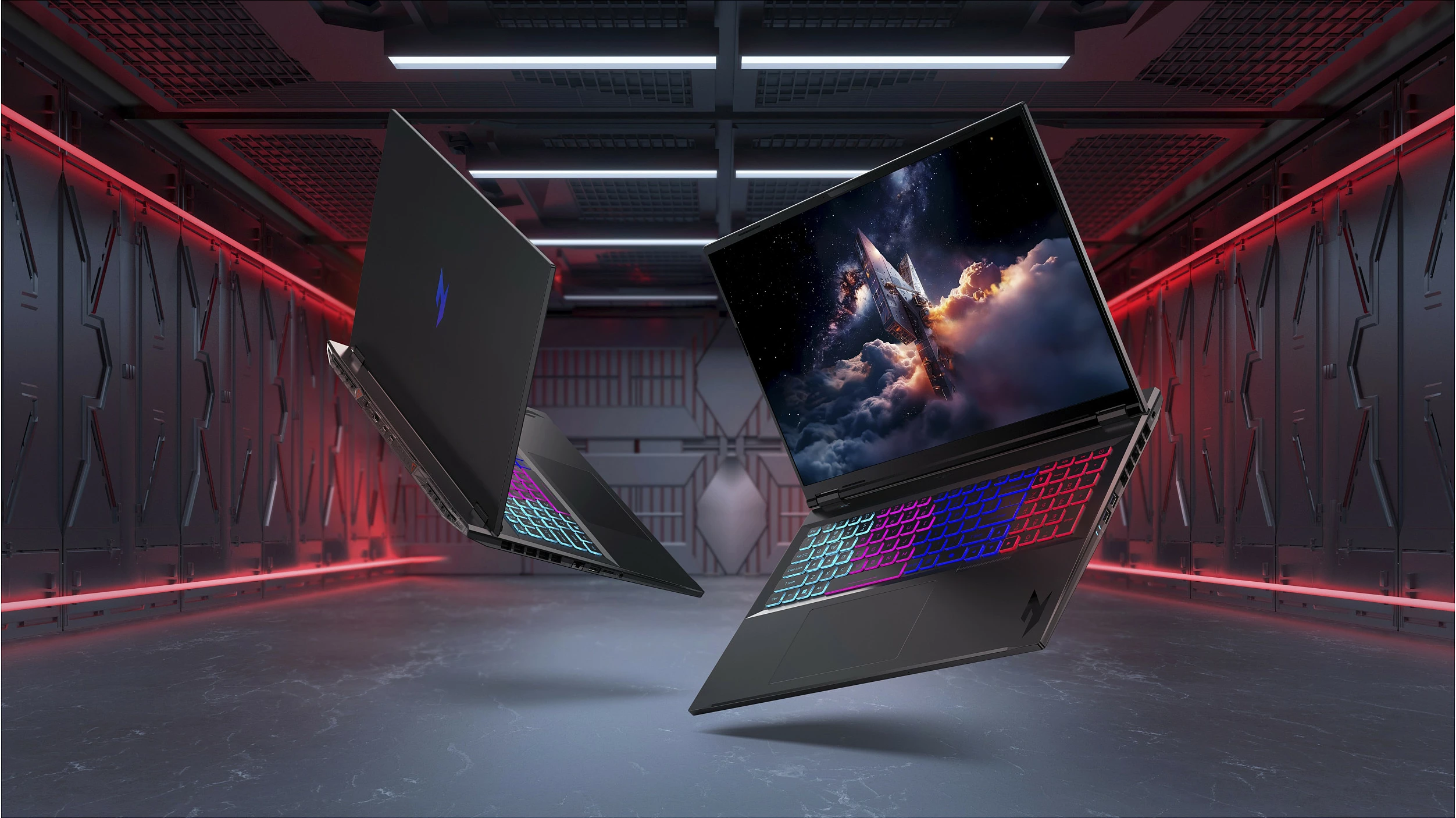 Laptop gaming Acer Nitro 18 AI AN18-61-R7SD, Ryzen AI 7 PRO, 16GB RAM, 1TB SSD, 18" 2560x1600, RTX 5070 Ti, gri e errët