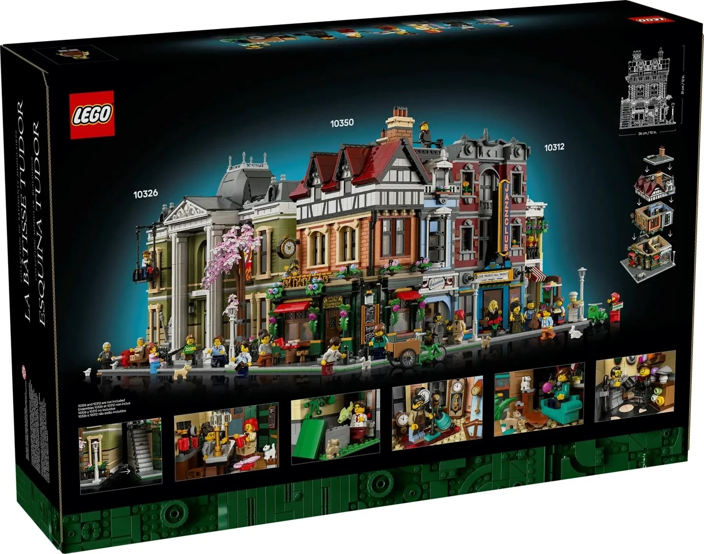 Set LEGO ICONS Tudor Corner 10350 me 8 minifigura