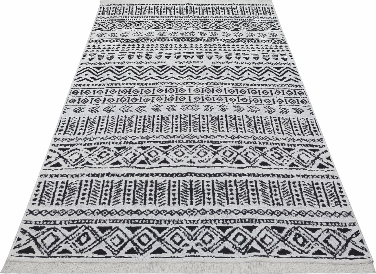 Qilim Conceptum Hypnose, 80x300cm, ngjyrë e zezë dhe e bardhë, Ar 03