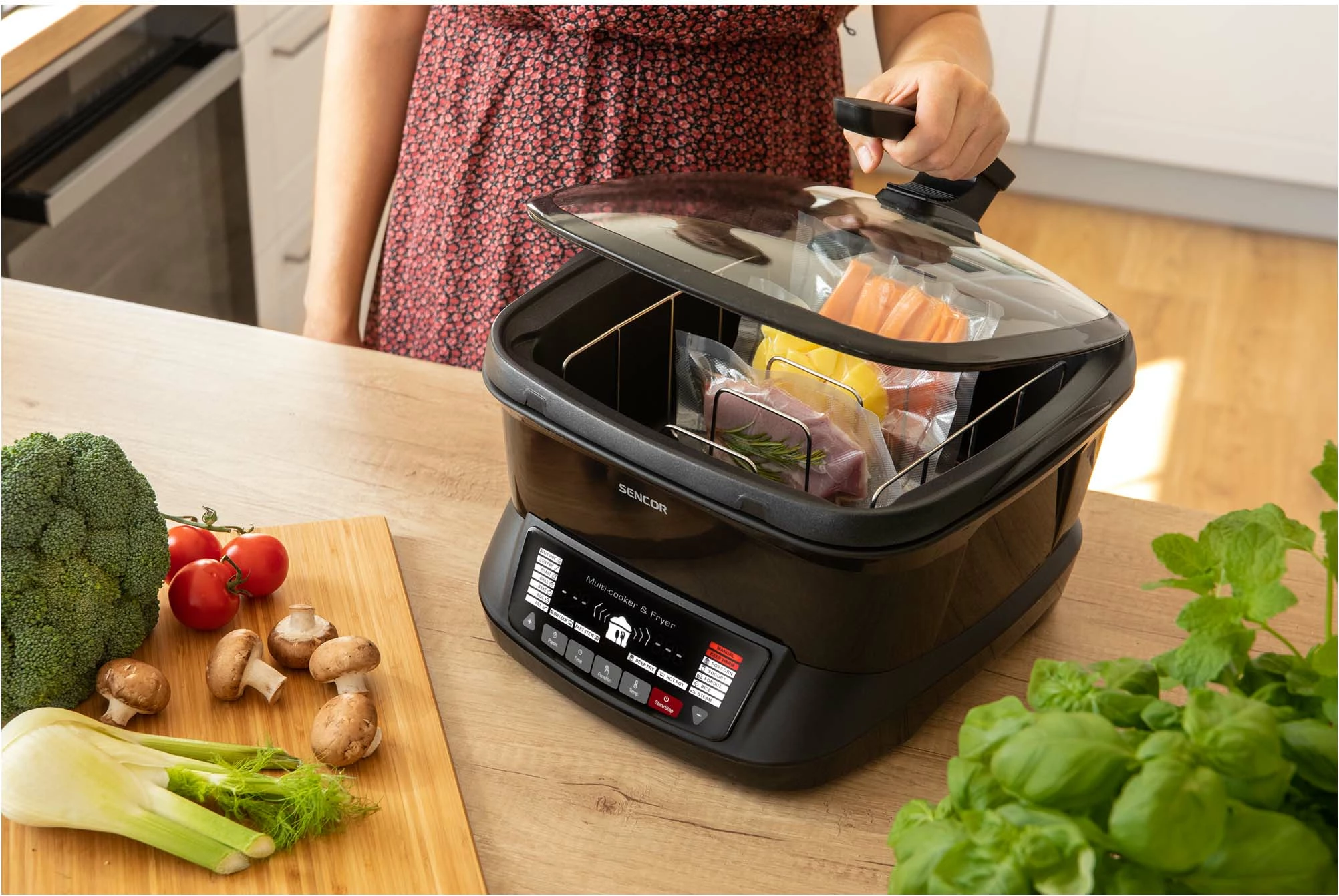 Fritezë Multifunksionale Sencor SFR 9300BK-MEG2, 4.8l, e zezë