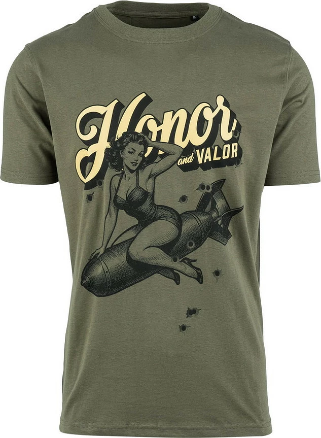 Bluzë T-Shirt Fostex Garments T-shirt Pin-up Honor and Valor