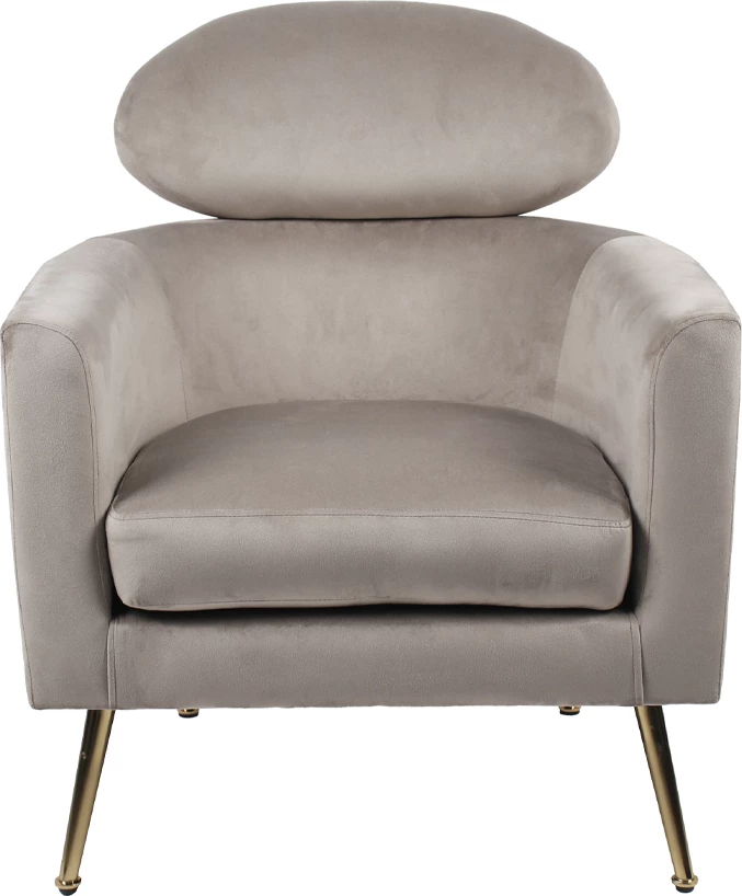 Karrige Testa, ngjyrë elefant, 72x76x85