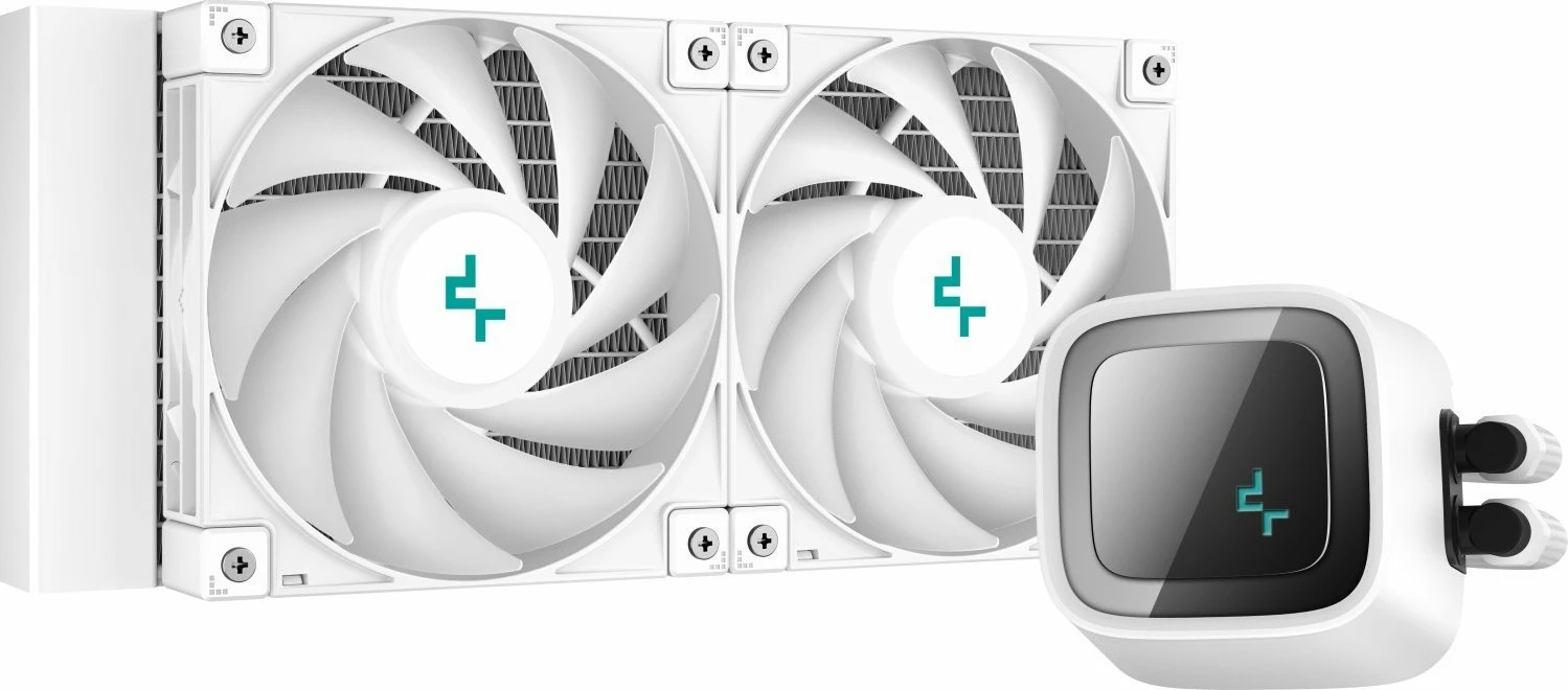 Ftohës uji AIO për CPU Deepcool LS520 WH 240mm ARGB, 2x120mm PWM, i bardhë