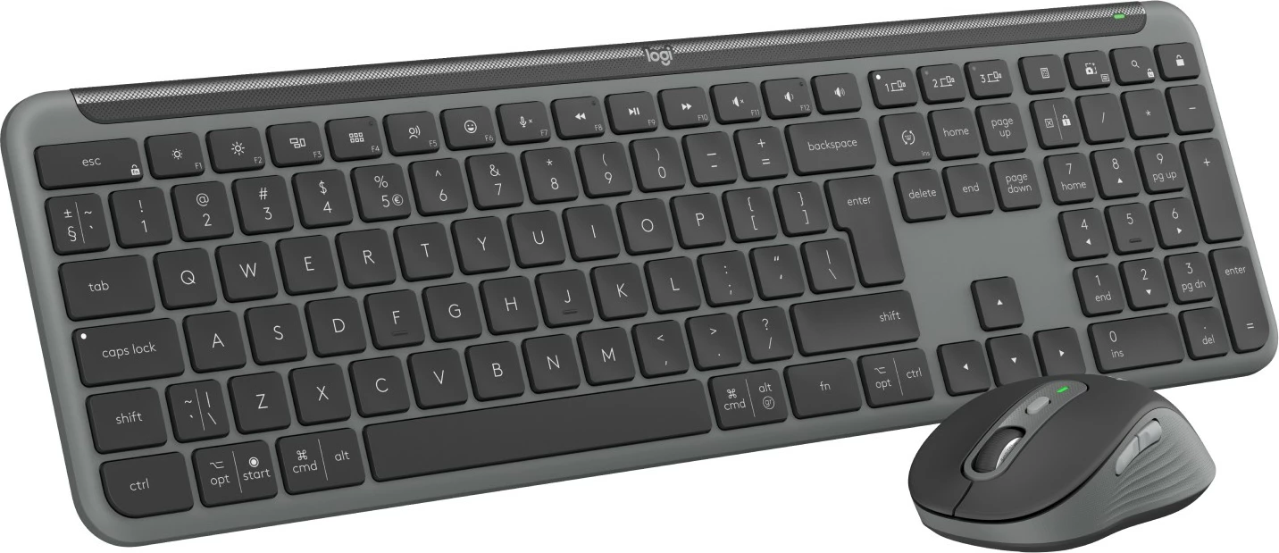Kasë maus e tastierë Logitech SGN SLIM COMBO MK950 BUSINESS, slim, wireless, gri