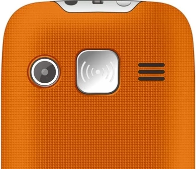 Telefon me butona Evolveo Easyphone XR, ekran me ngjyra, taste të mëdha, buton SOS, Bluetooth, radio FM, kamerë, Type-C, me bazë karikimi, portokalli