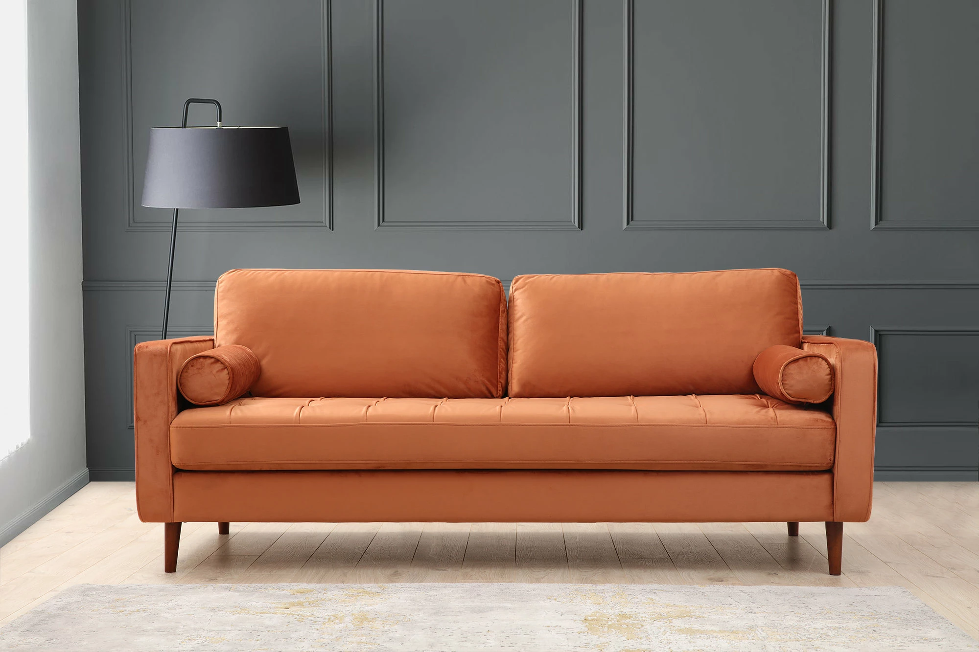 Divan treshe Atelier del Sofa, Rome, portokalli