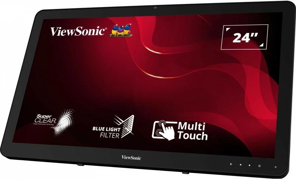 Monitor ViewSonic TD2430, 23.8 inç, VA, FHD, Touchscreen, Dual Orientation, zi